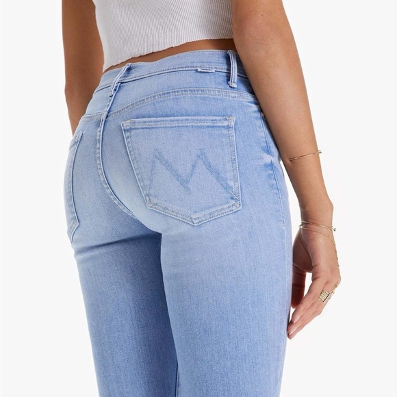 Mother The Stunner Ankle Fray Crafty Side Denim Blue Jeans Women’s 27 - Picture 2 of 10